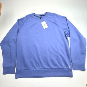 Zelos Fleece Crewneck Sweatshirt Calm Blue Women's Large NWT‎ Athleisure